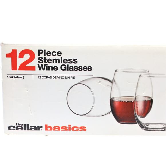 The Cellar Basics Macy's 15oz Stemless Wine Glasses [Set of 6] - Picture 1 of 10
